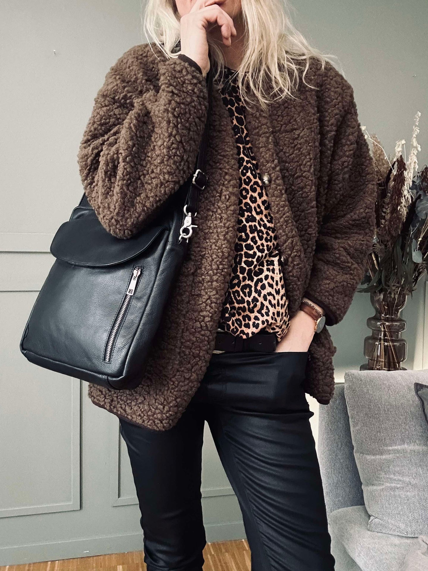 Jacka Lucile Brun teddy