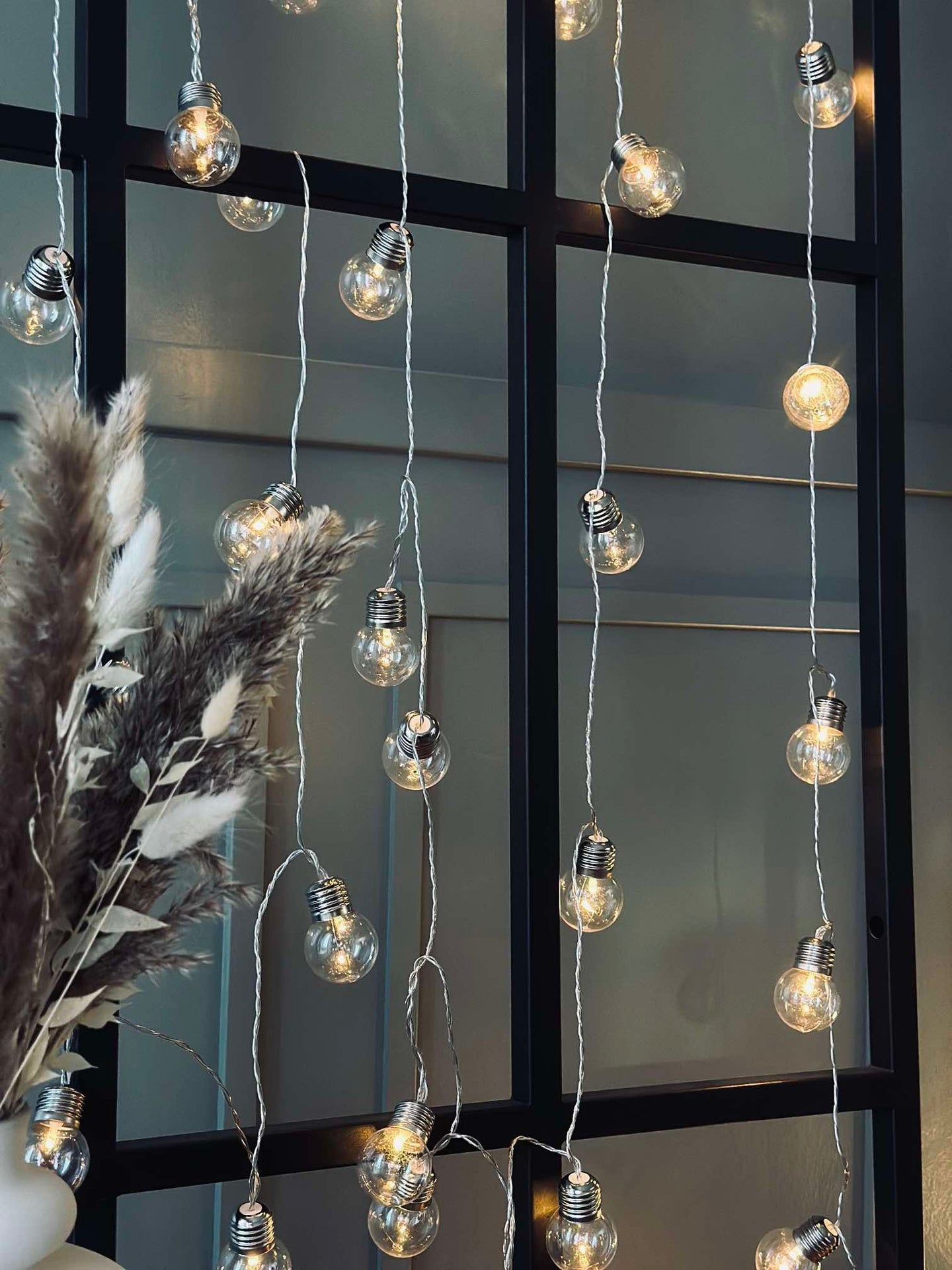 Stor ljusslinga med 50 LED-lampor och färgskifte - Godkänd för inomhus och utomhus