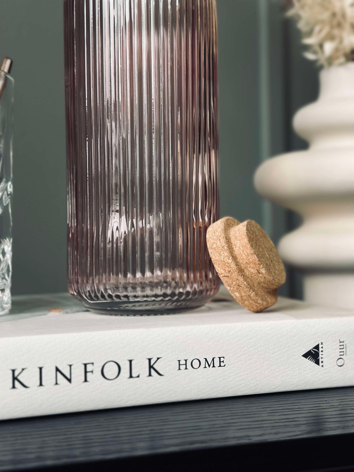 Vattenflaska med korkpropp – Rose 1 l