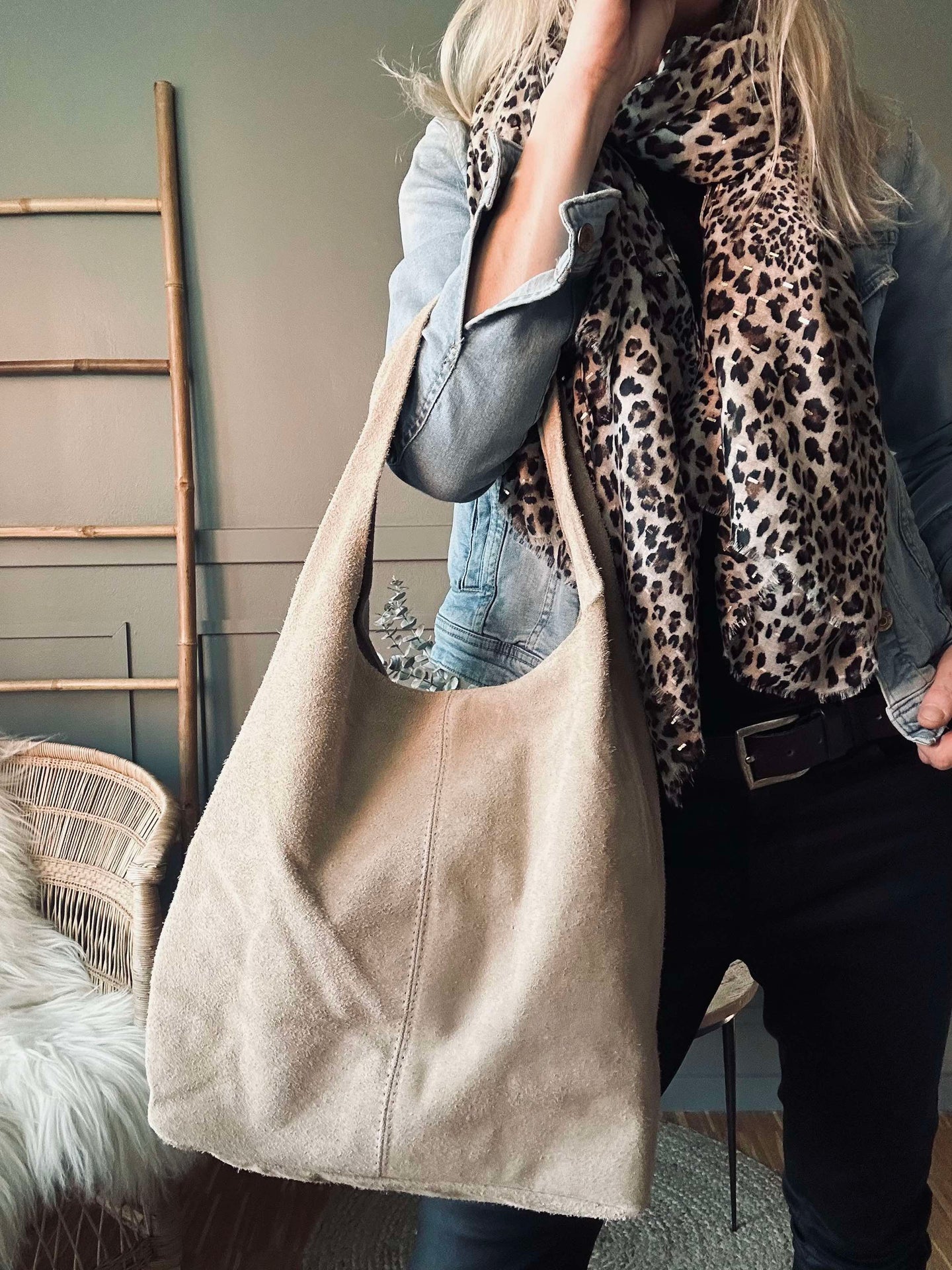 Shopper Beige Mocka