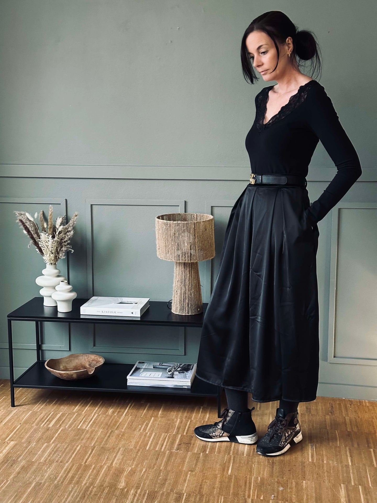 Kjol Leonora black