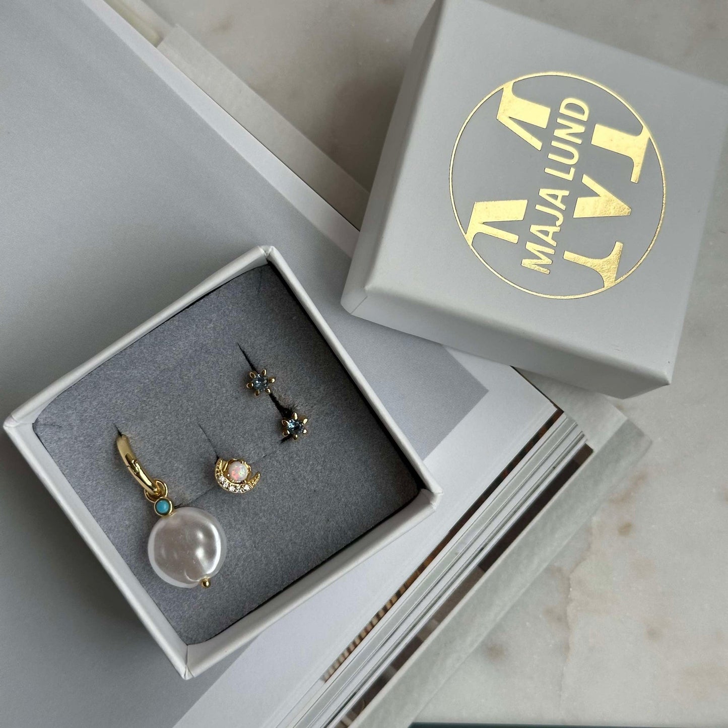 Mixbox OLYMPIA med 4 örhängen - Sterling Silver