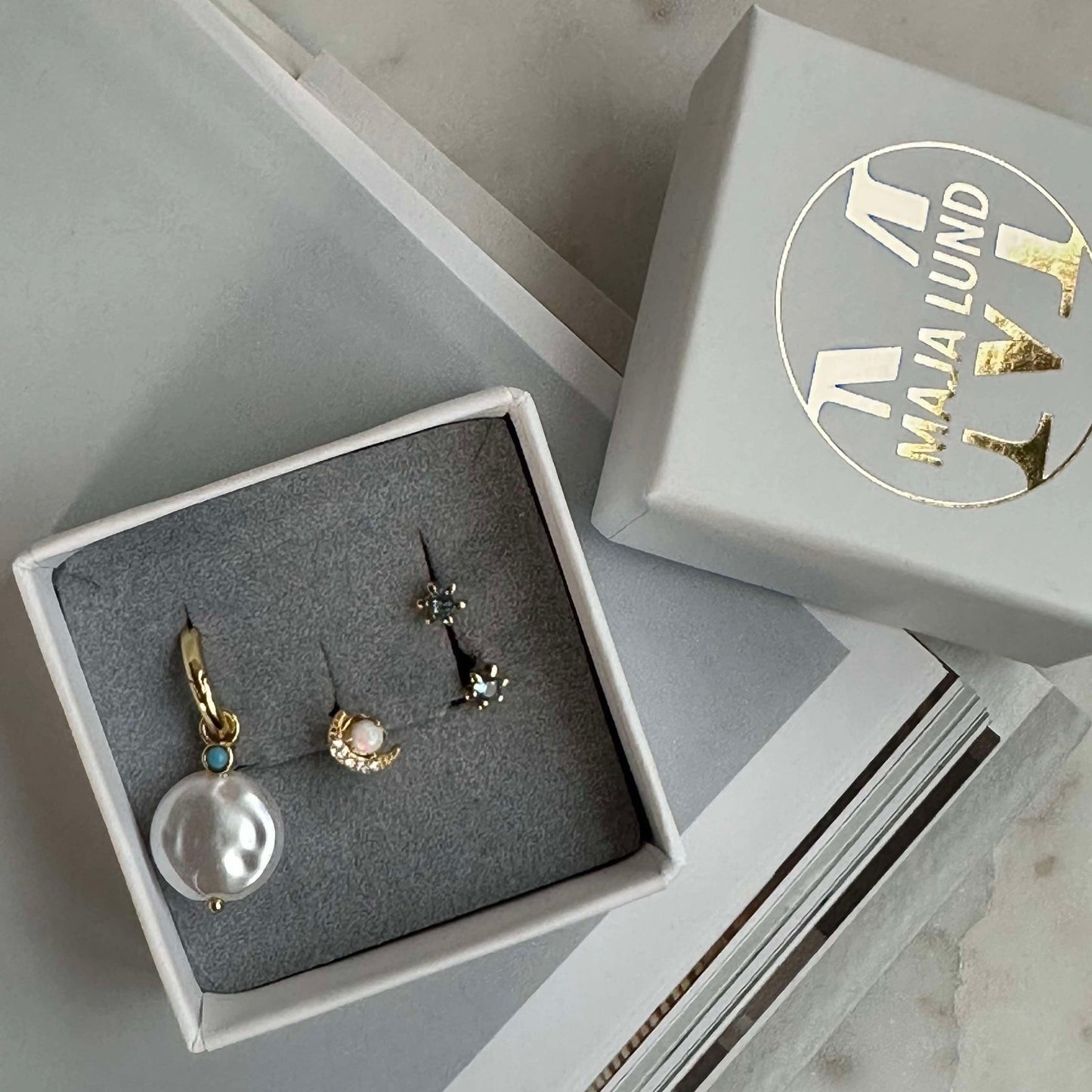 Mixbox OLYMPIA med 4 örhängen - Sterling Silver