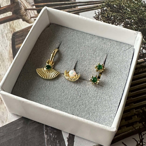 Mixbox TULISA med 4 örhängen - Sterling Silver