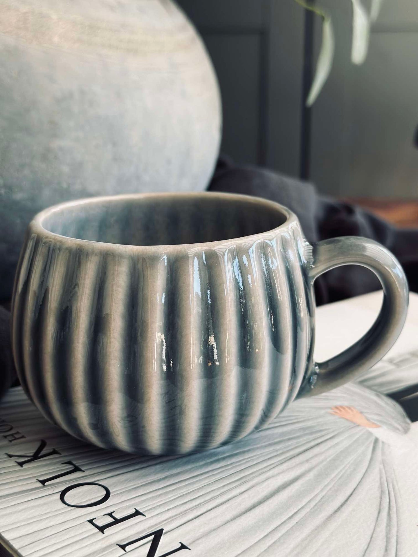 Mugg VIGA Strib - Blå