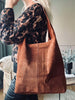 Shopper Dark cognac Mocka