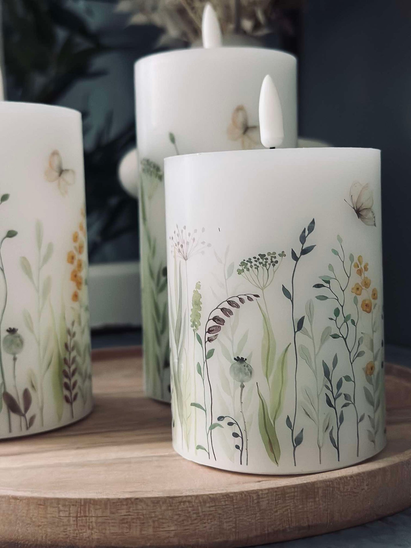 LED WILD FLORA – Set med 3 st och fjärrkontroll
