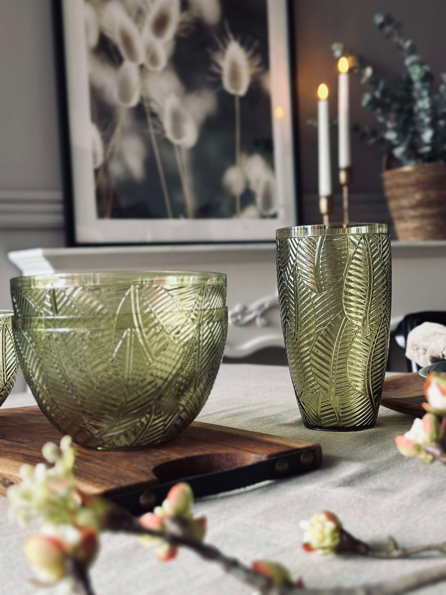 Skål Green Leaf - 850 ml.