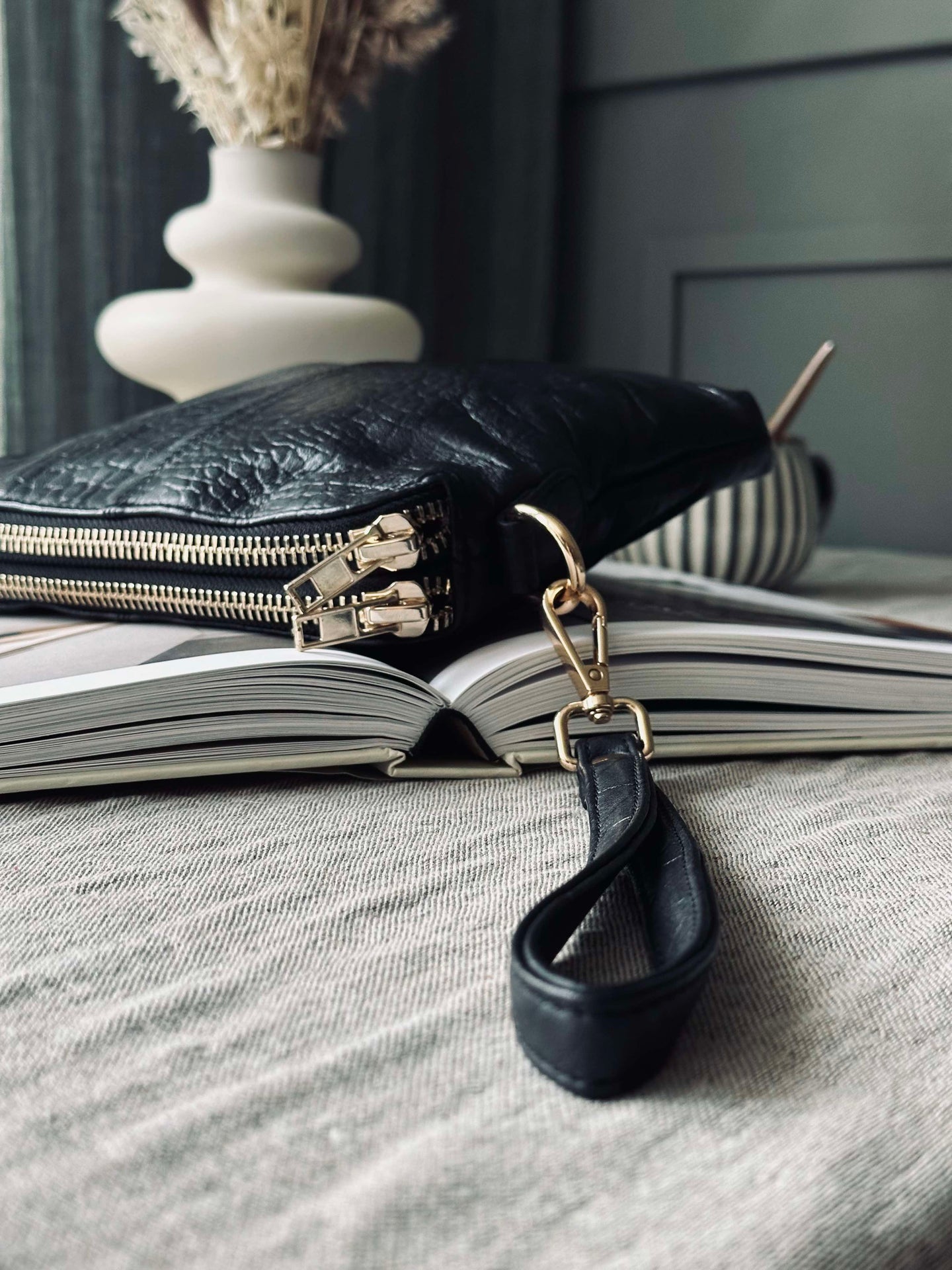 Kuvertväska krokodil