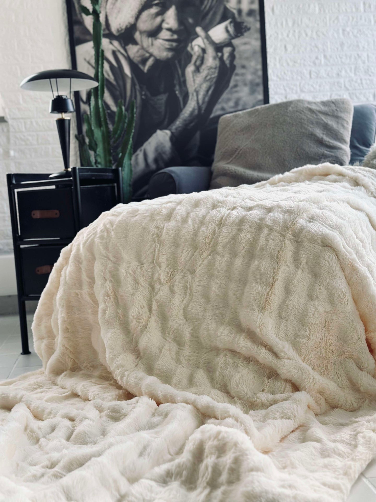 Överkast BUBBLE - Vit