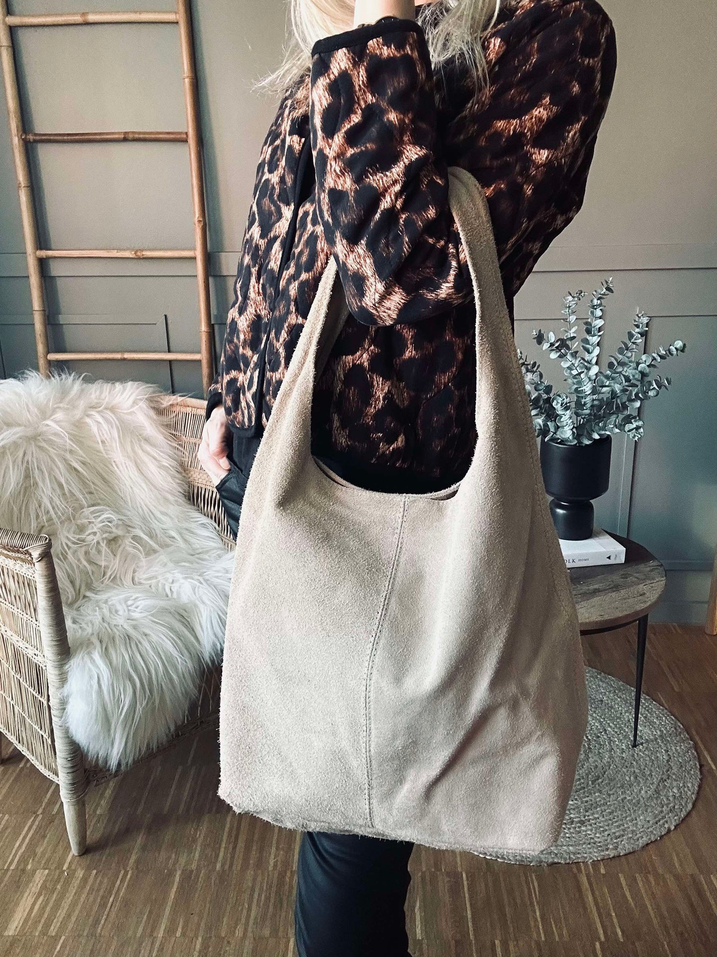 Shopper Beige Mocka
