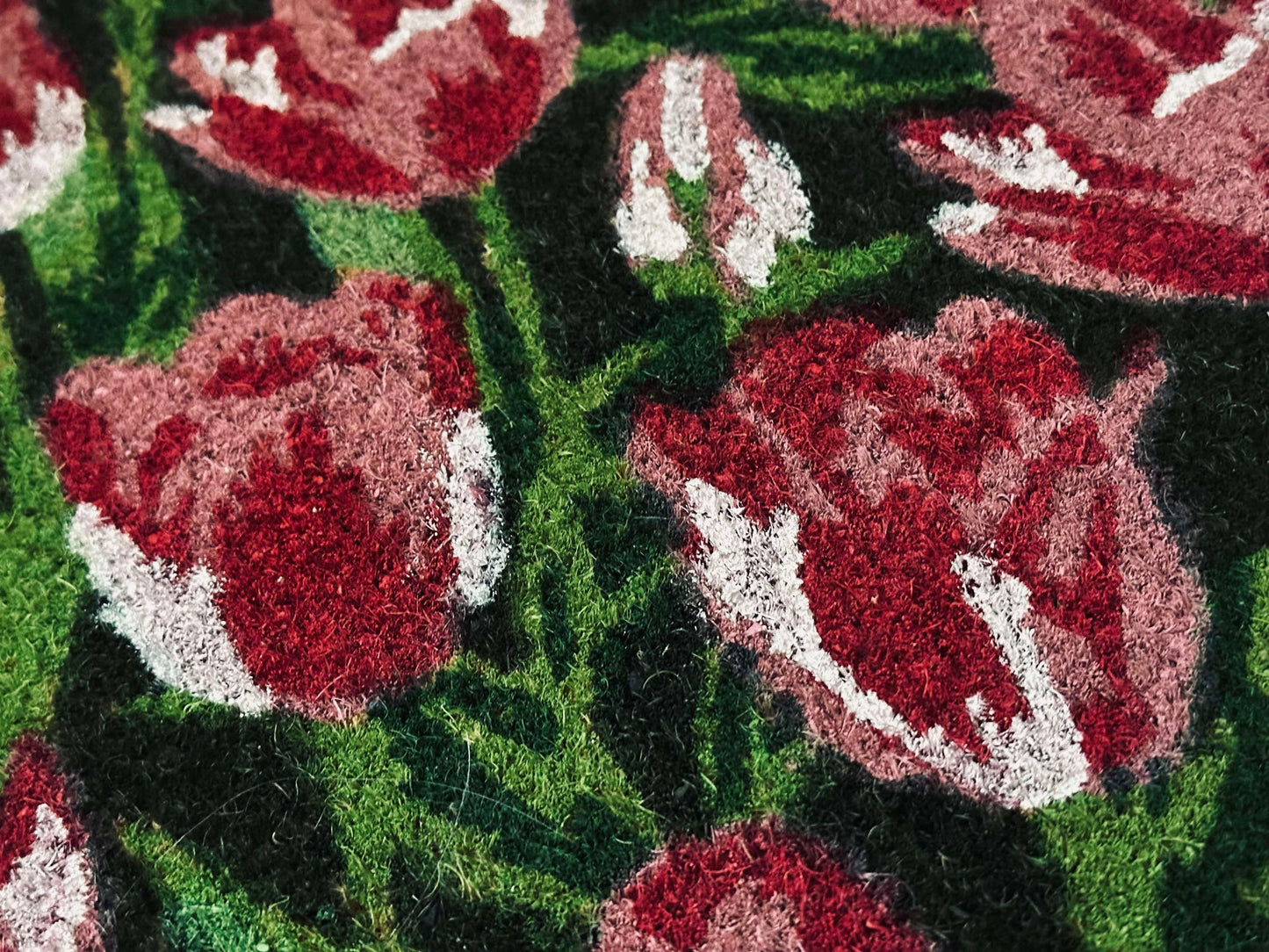 Dörrmatta - Rosa tulpan
