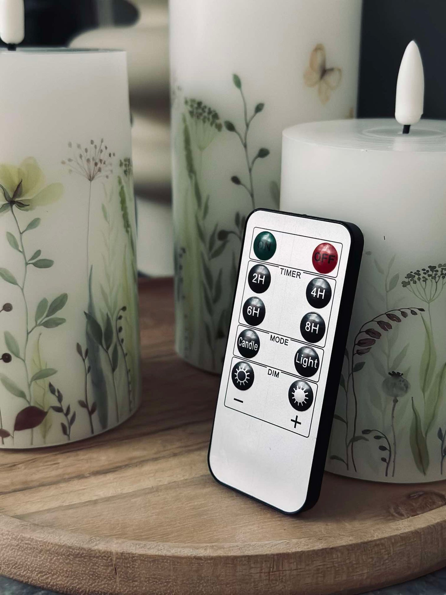 LED WILD FLORA – Set med 3 st och fjärrkontroll