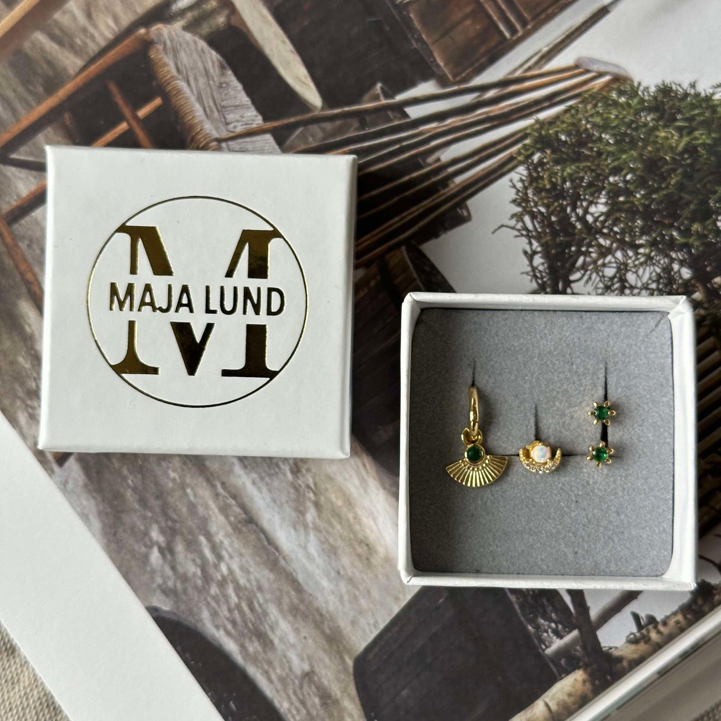 Mixbox TULISA med 4 örhängen - Sterling Silver