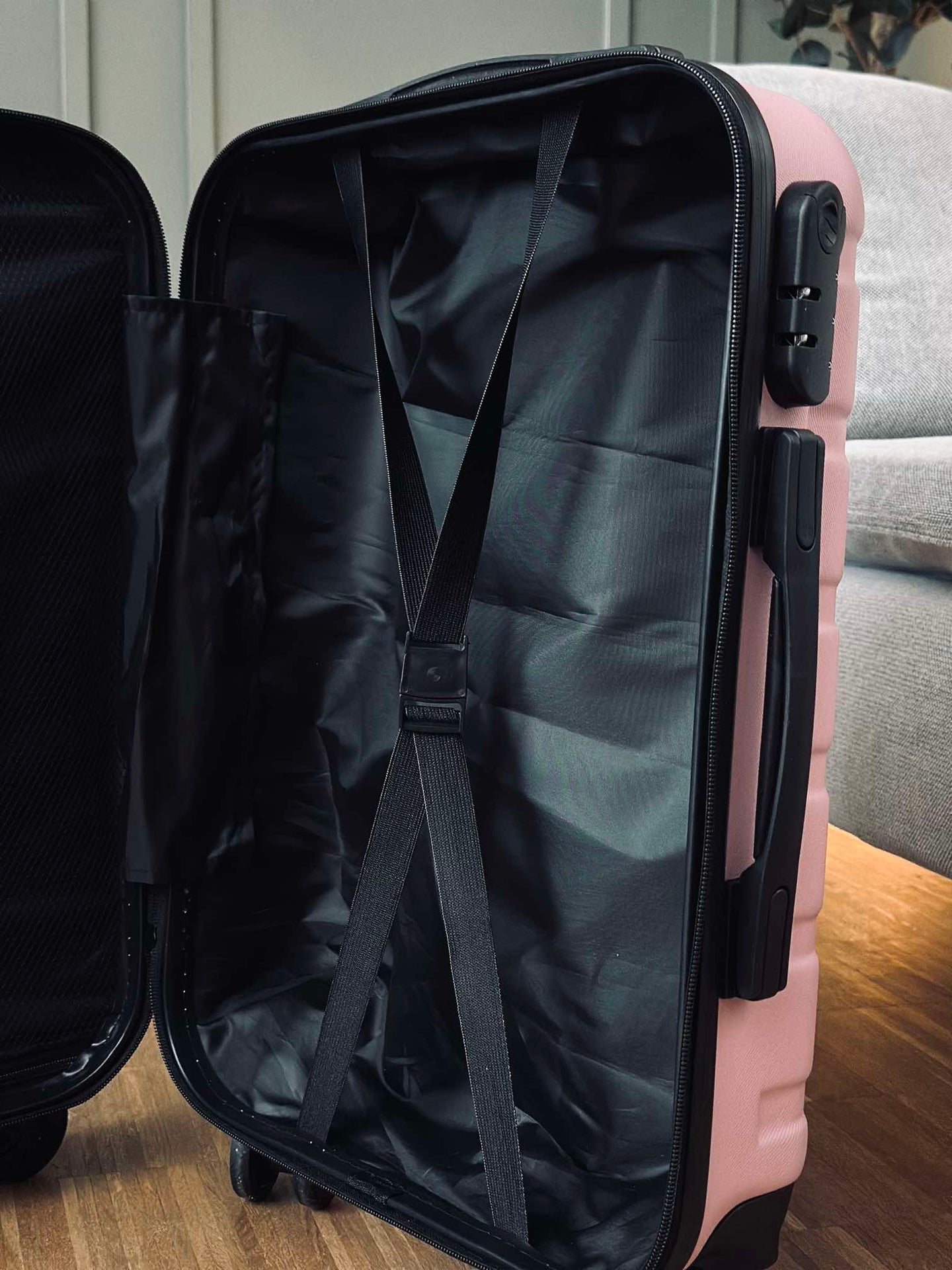 Resväska Trolley Rosa lättviktig - Godkänd som kabinbagage