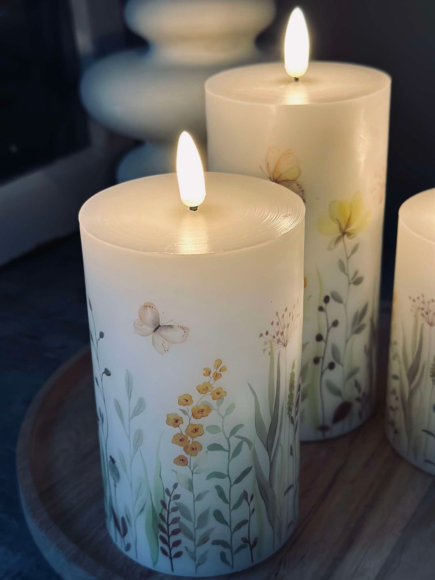 LED WILD FLORA – Set med 3 st och fjärrkontroll