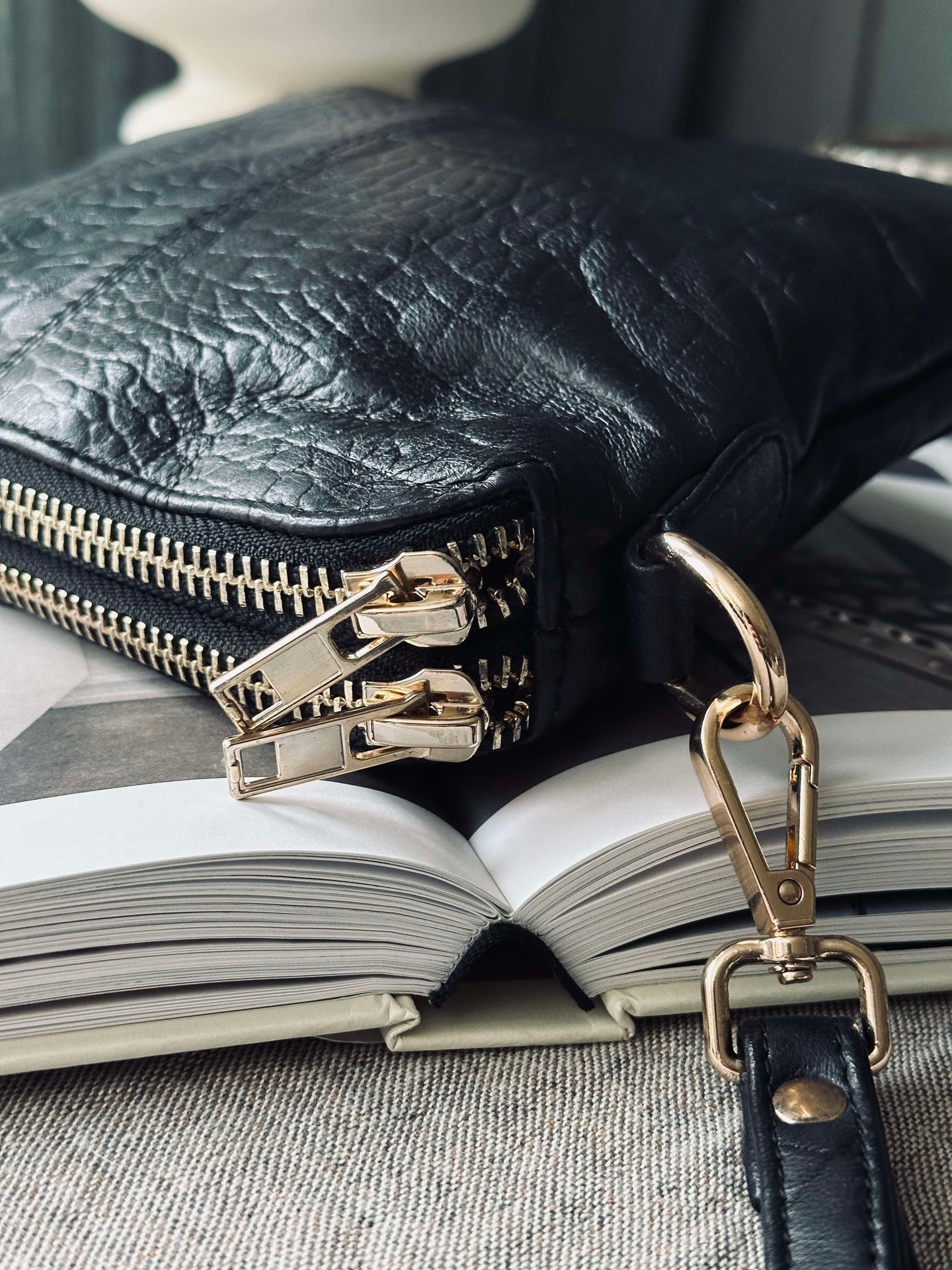 Kuvertväska krokodil