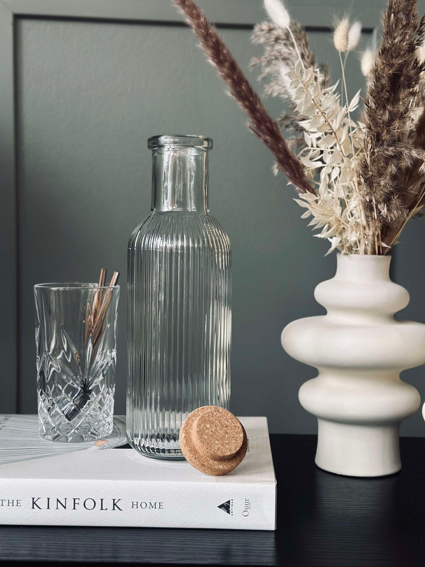 Vattenflaska med korkpropp – Clear 1 ltr.