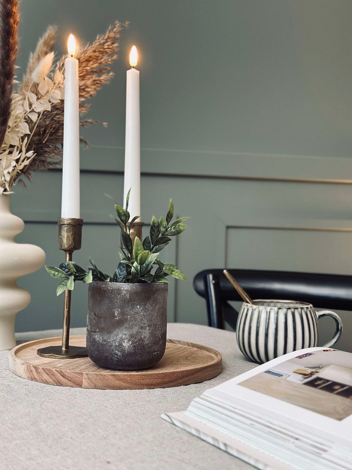Ljusstake FROST dark - Liten