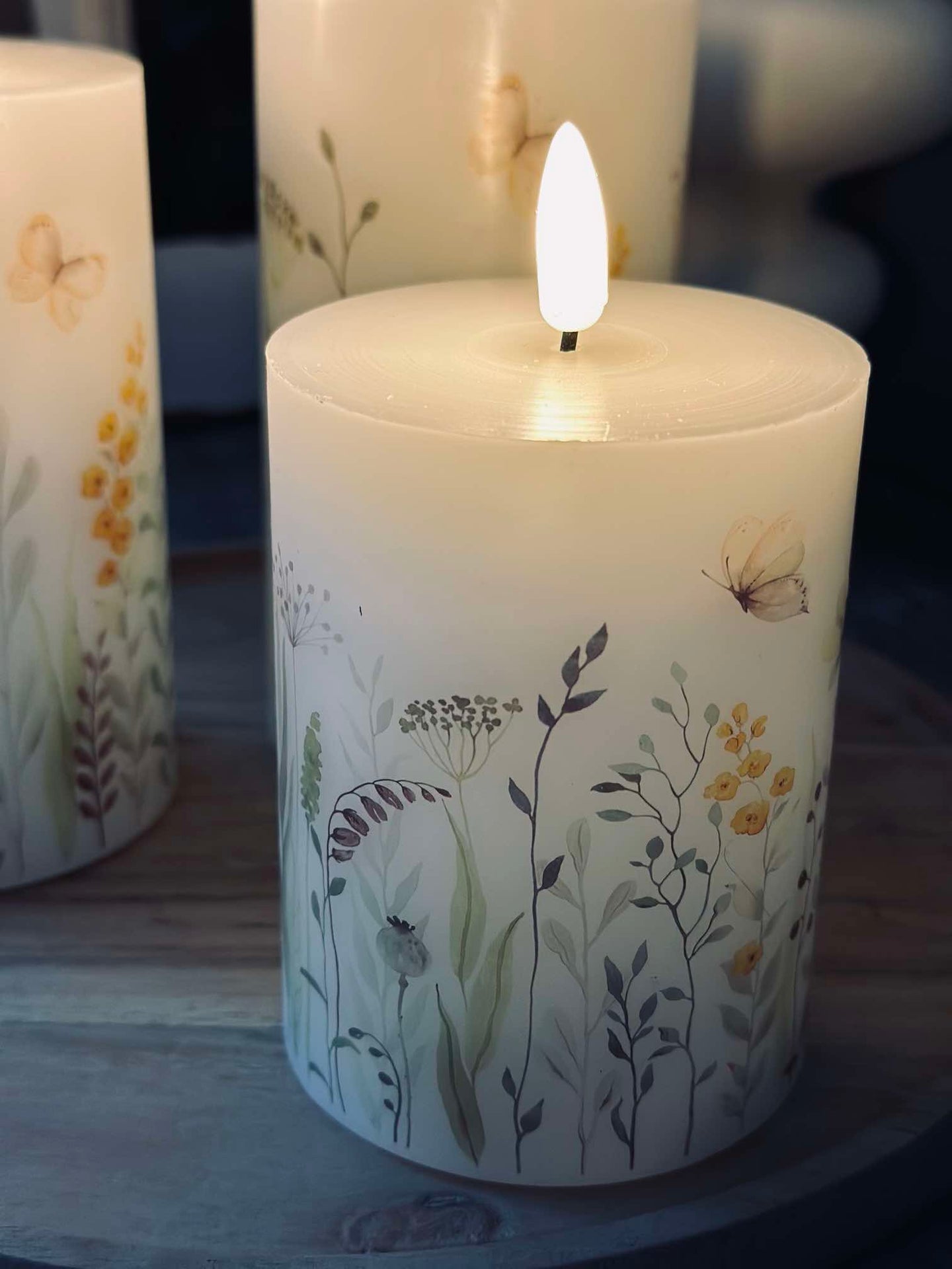 LED WILD FLORA – Set med 3 st och fjärrkontroll