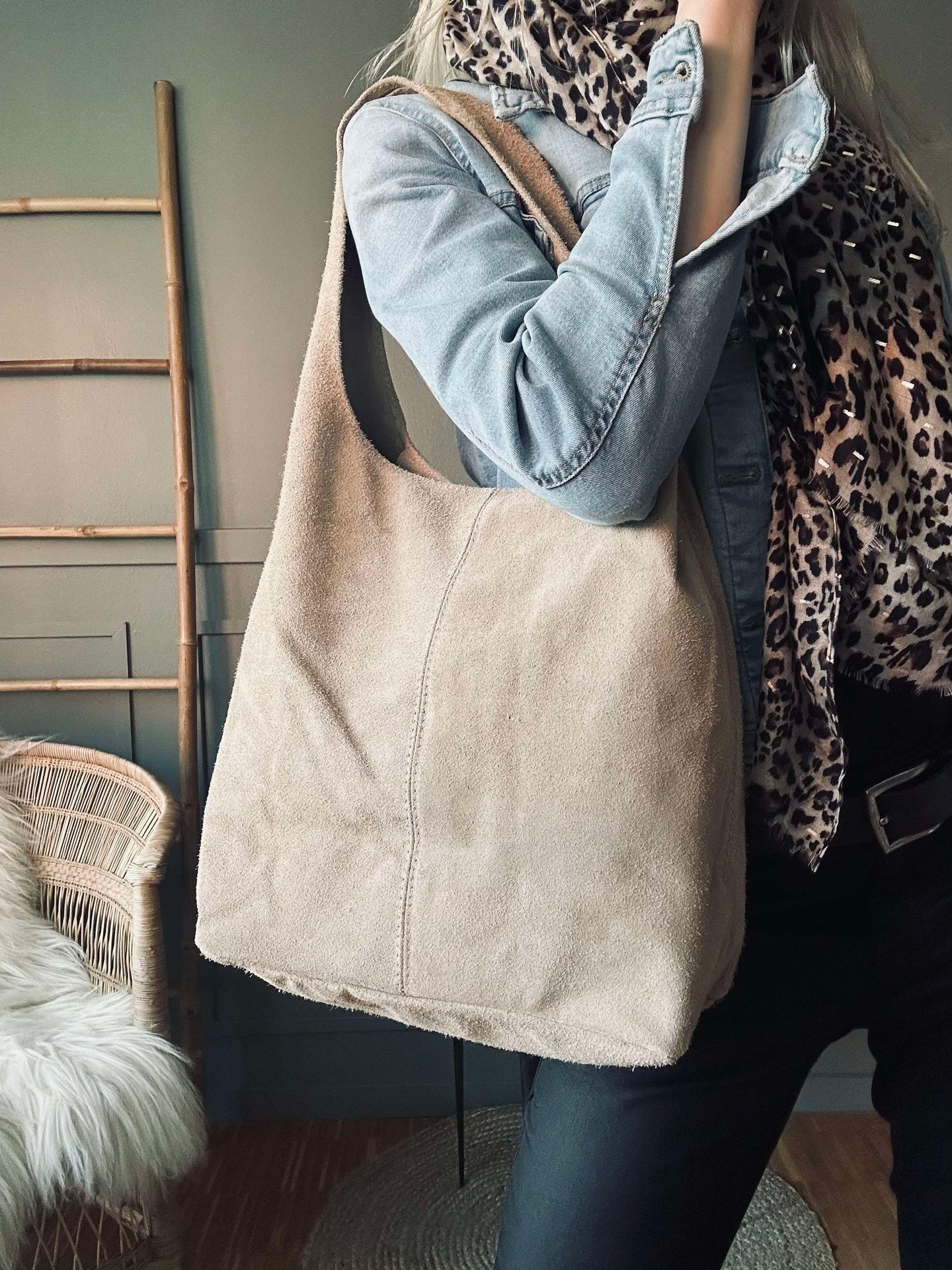 Shopper Beige Mocka