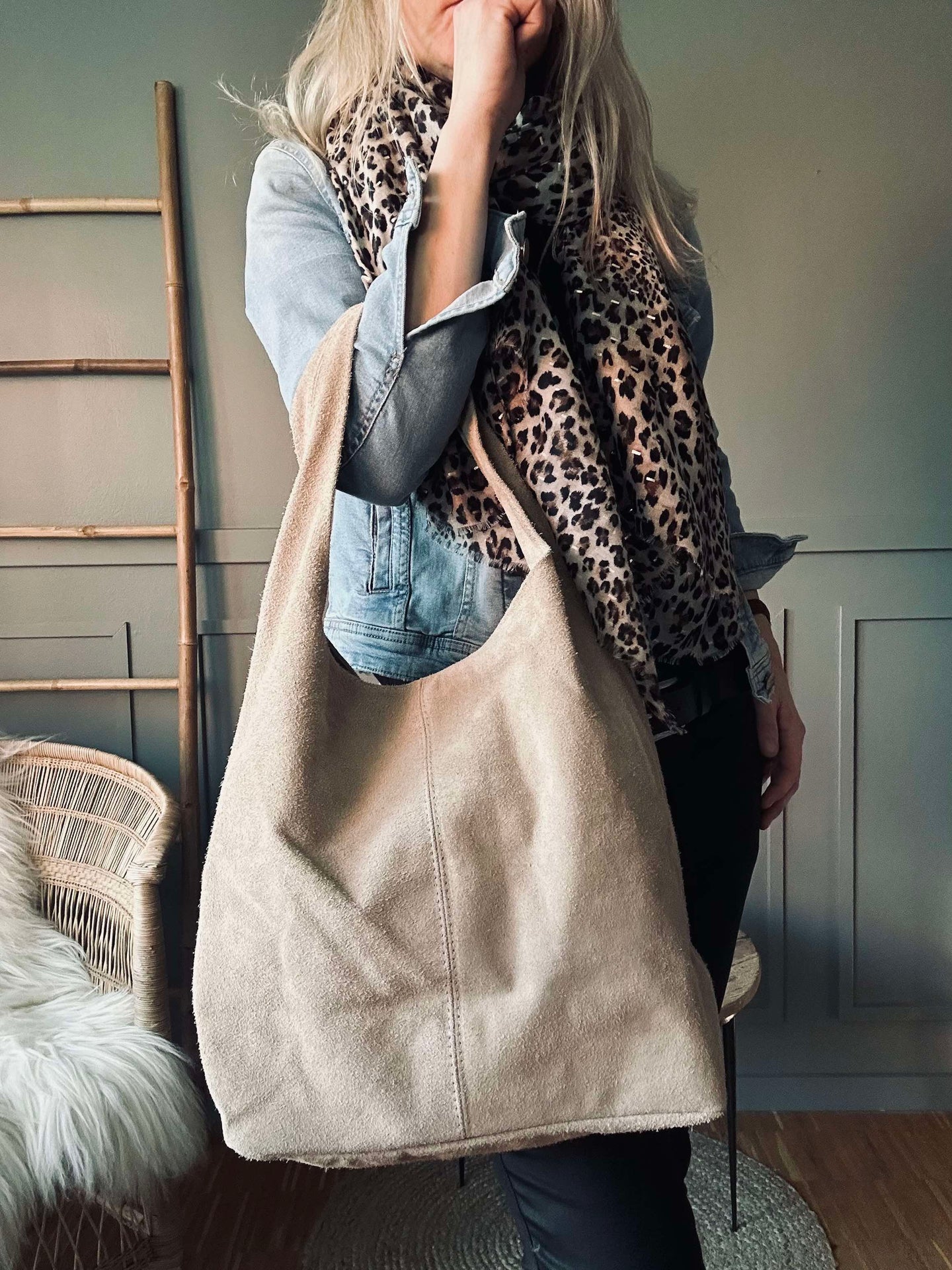 Shopper Beige Mocka