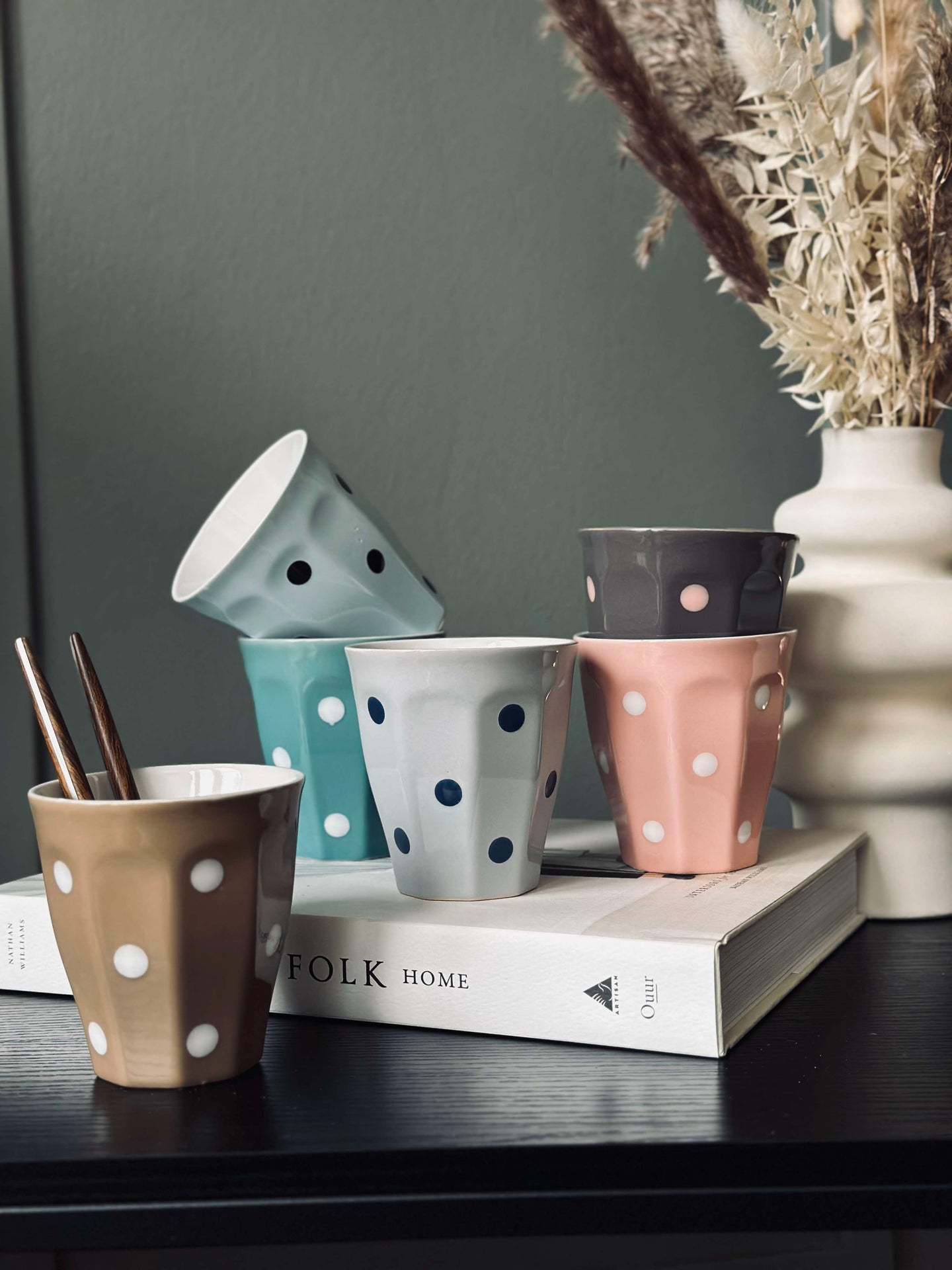 Kopp Prickar 250 ml - Färgblandning