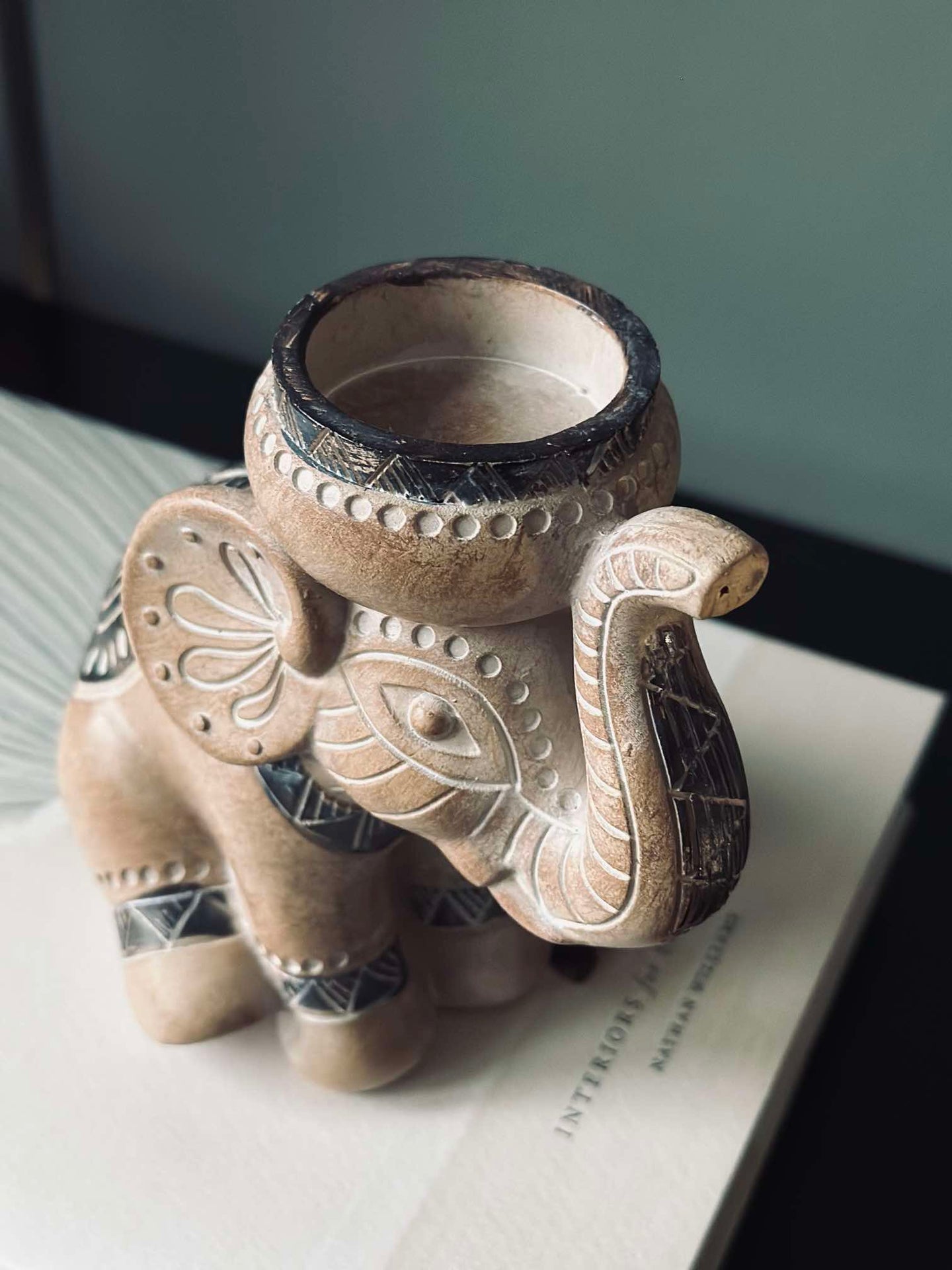 Värmeljushållare Elefant
