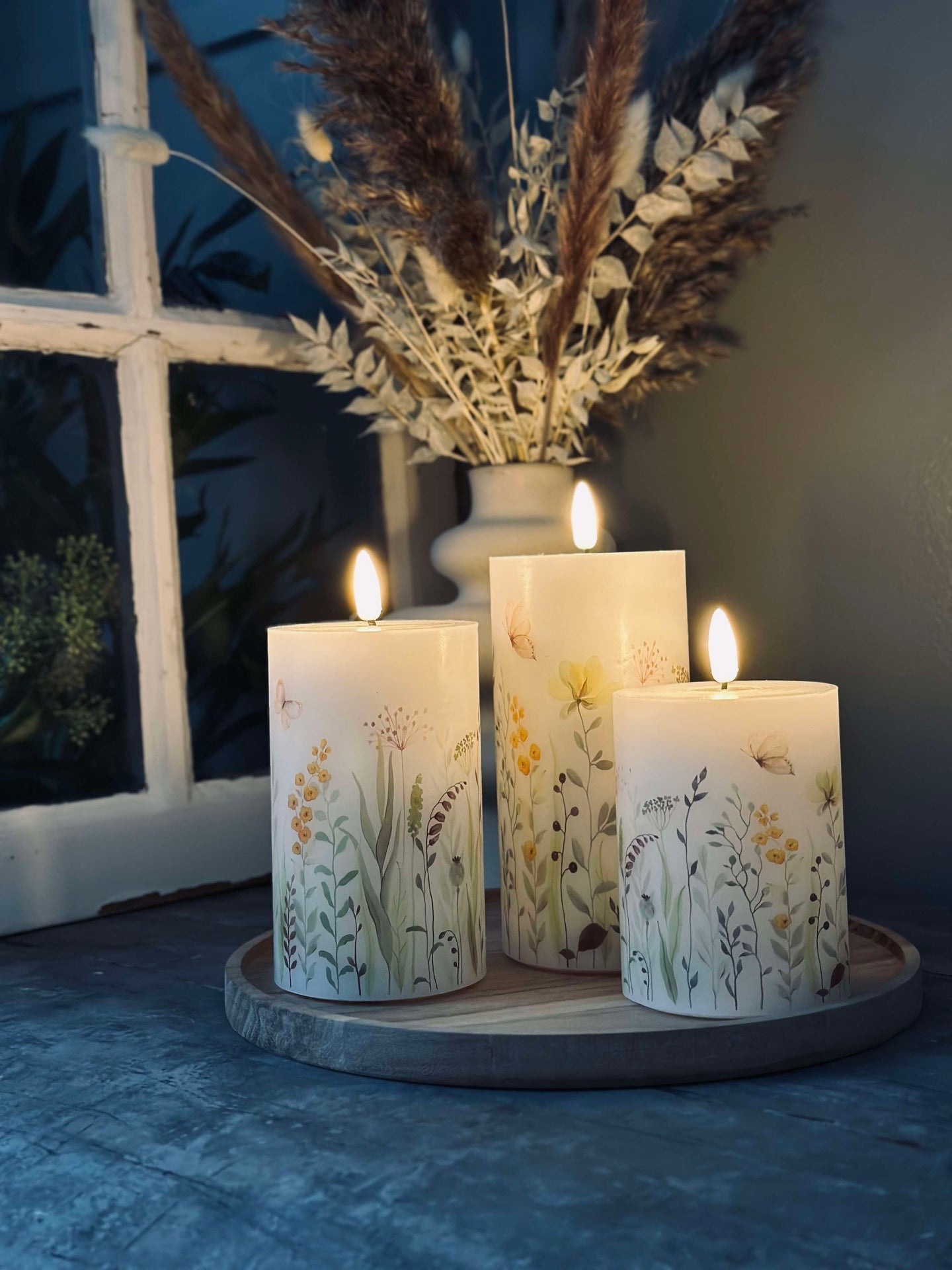 LED WILD FLORA – Set med 3 st och fjärrkontroll