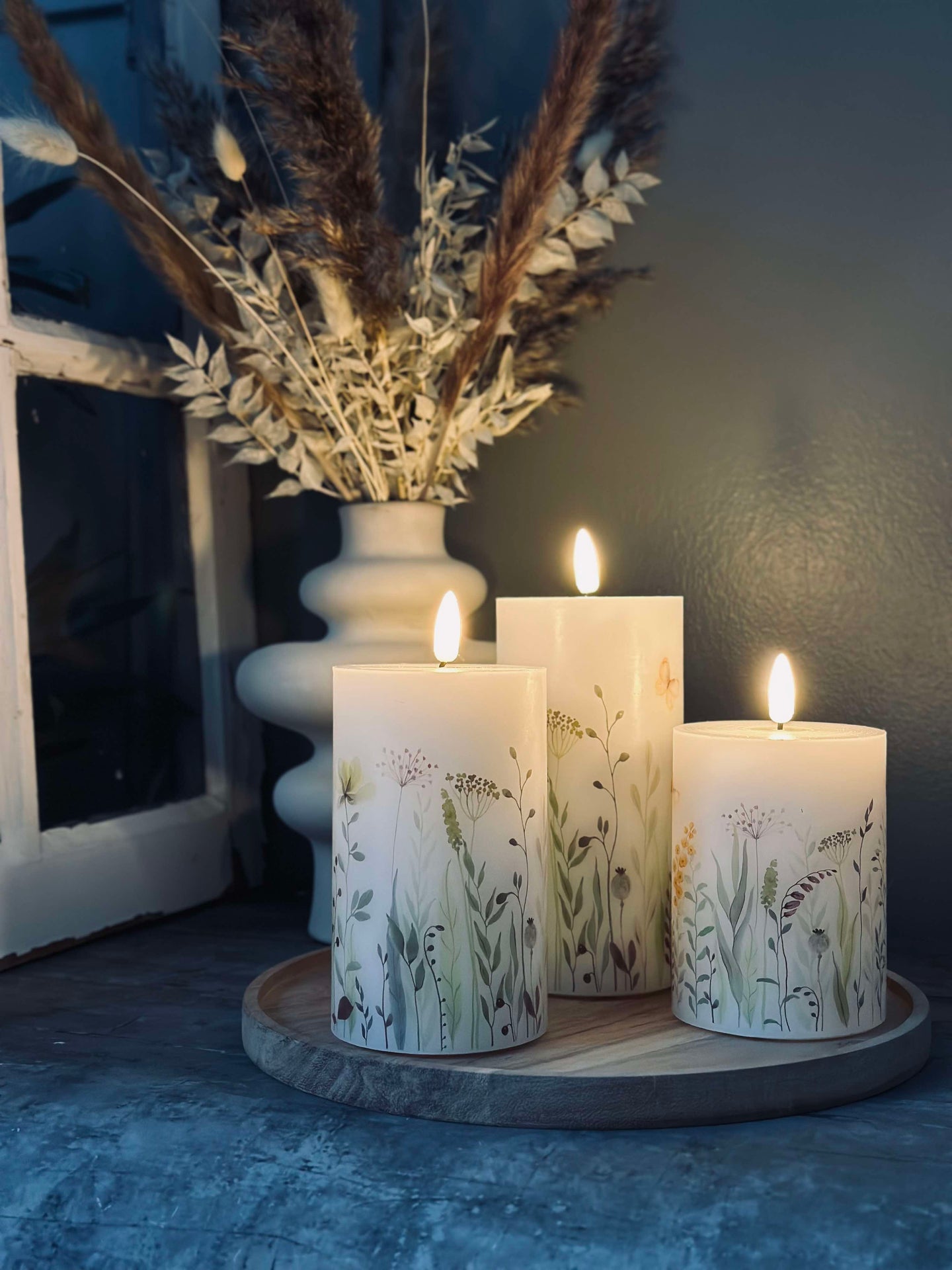 LED WILD FLORA – Set med 3 st och fjärrkontroll