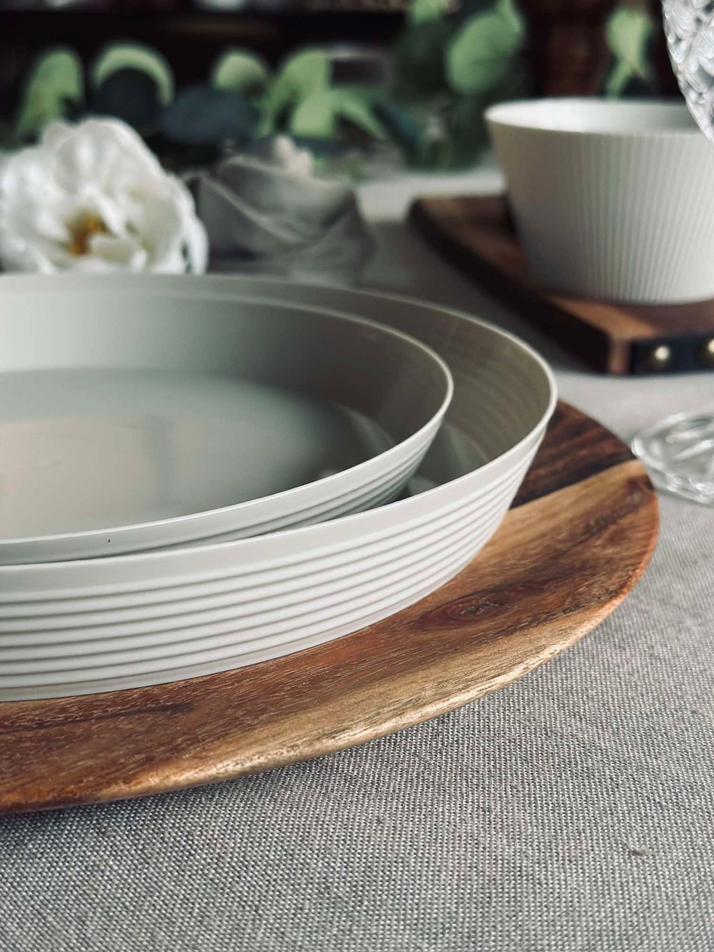 Tallrik Norma 24cm - Beige 2 st.