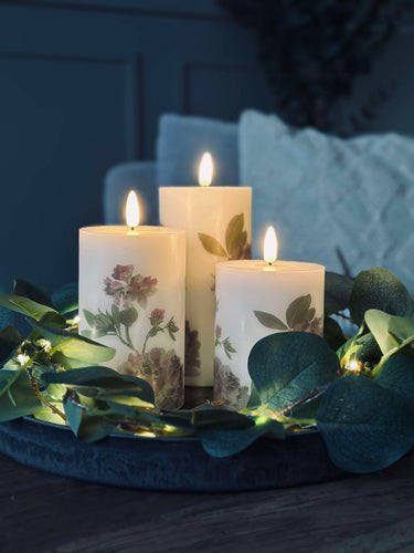LED Hortensia – Set med 3 st och fjärrkontroll