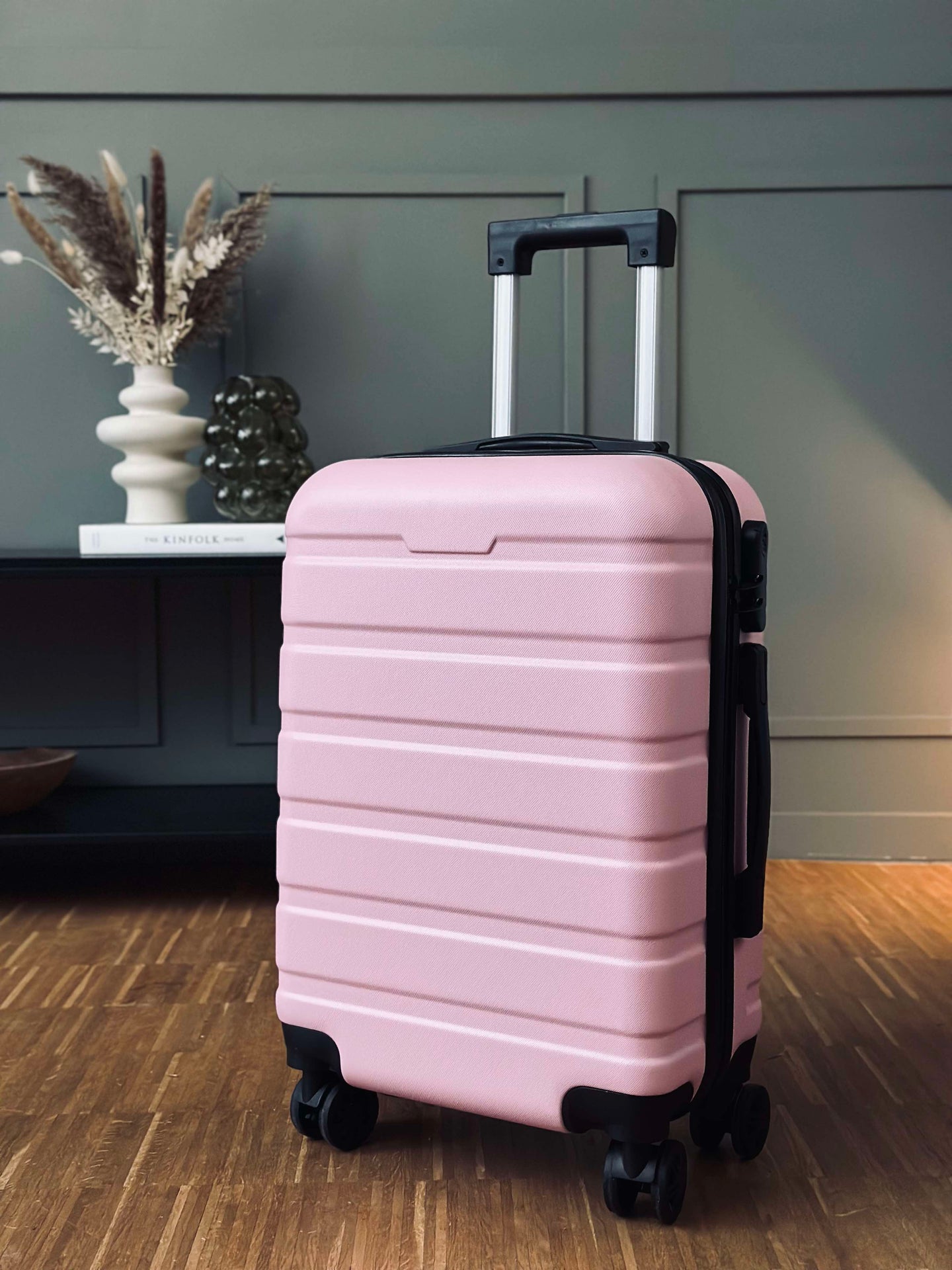 Resväska Trolley Rosa lättviktig - Godkänd som kabinbagage