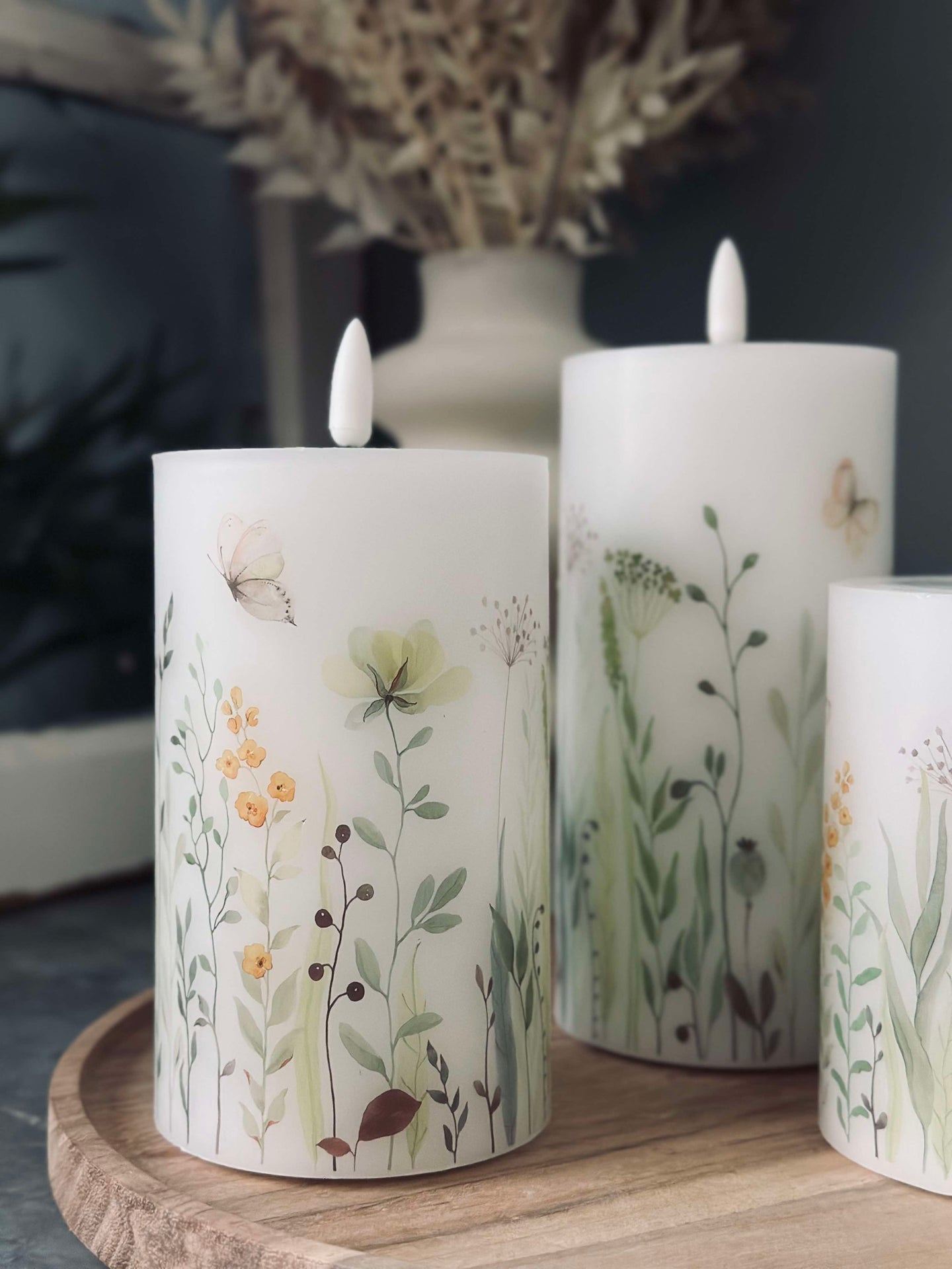 LED WILD FLORA – Set med 3 st och fjärrkontroll