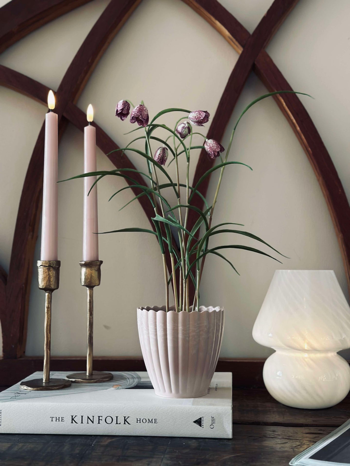 Kruka i betonglook - Liten Rosa