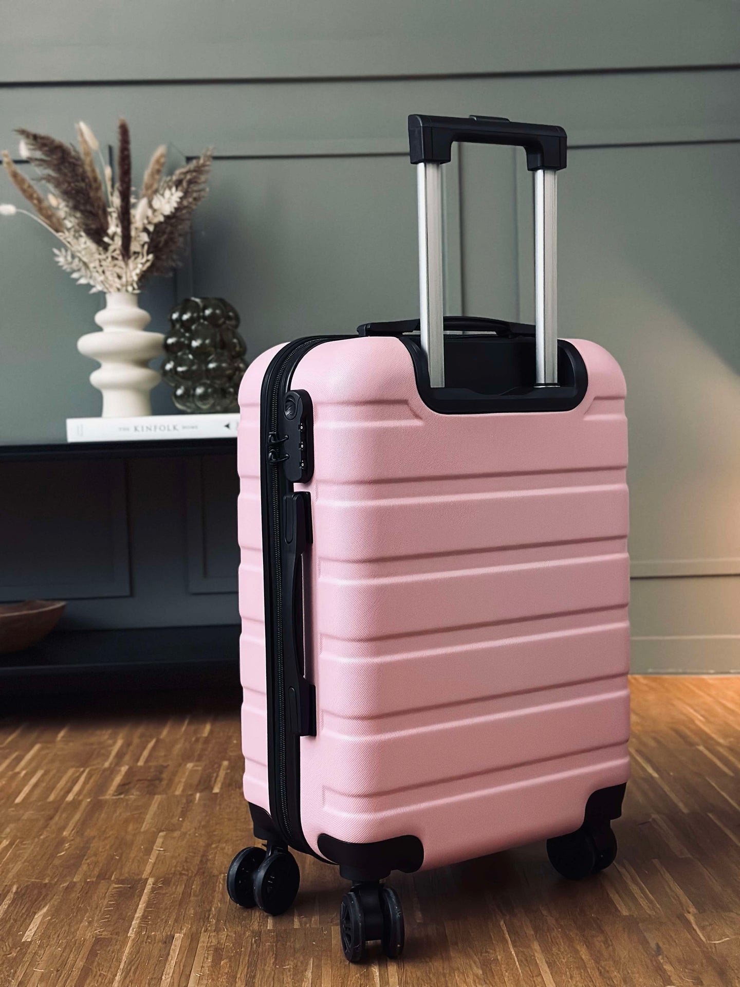 Resväska Trolley Rosa lättviktig - Godkänd som kabinbagage