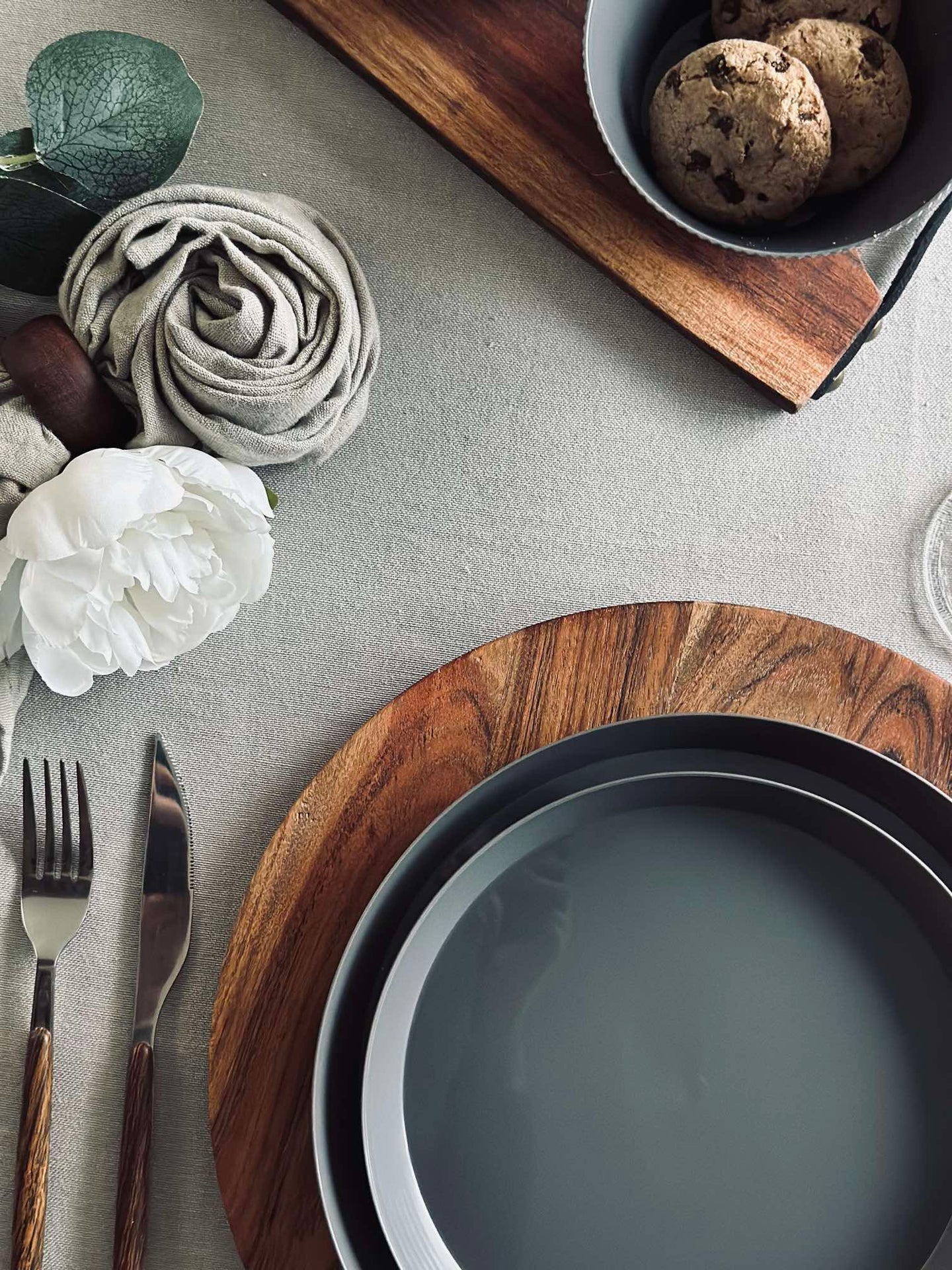 Tallrik Norma 20cm - Stengrå 2st.