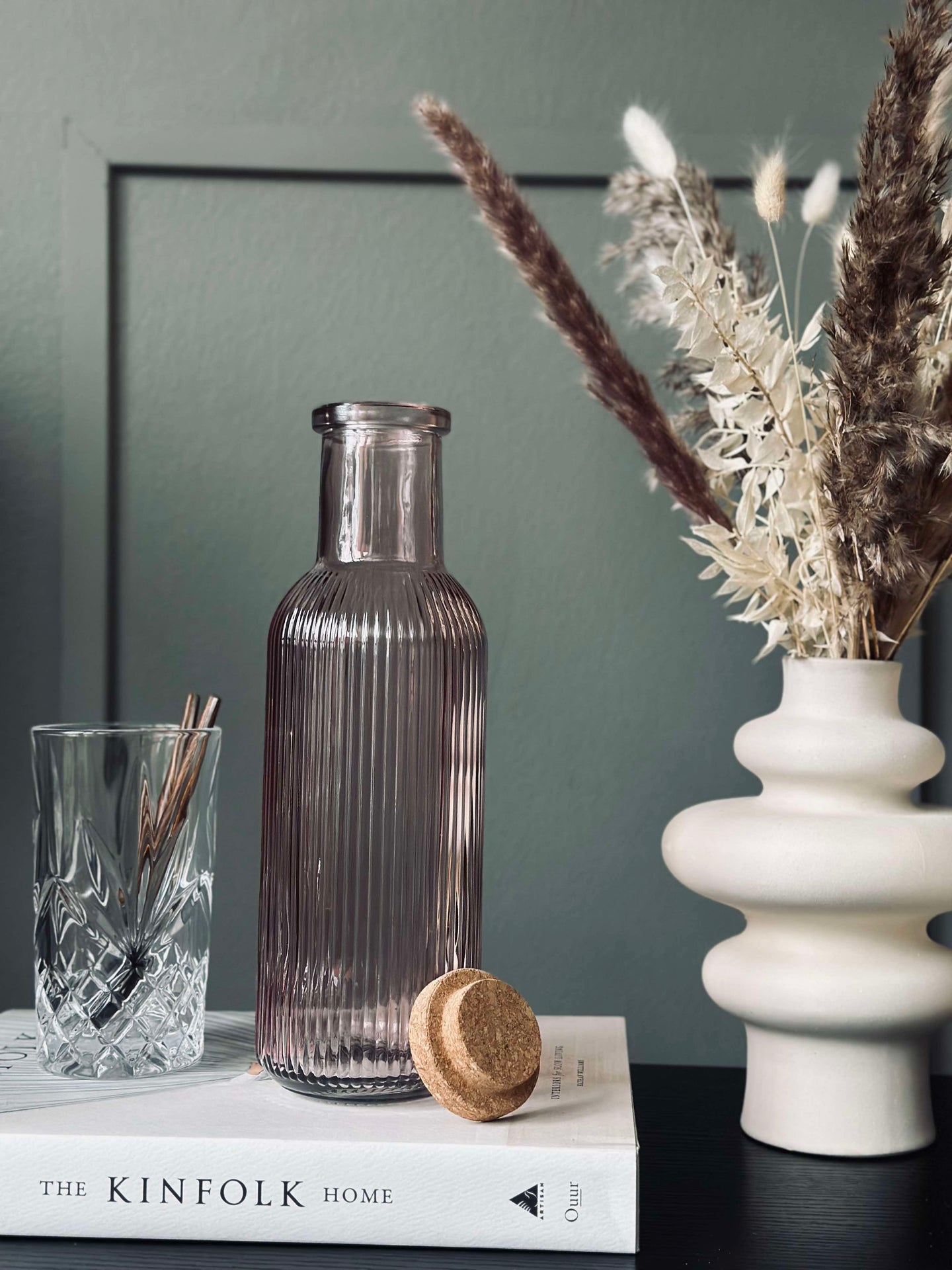 Vattenflaska med korkpropp – Rose 1 l