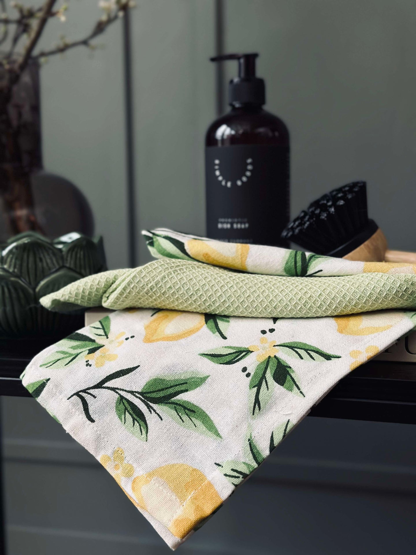 Kökshandduk / Handduk Citrus - Set med 2 st