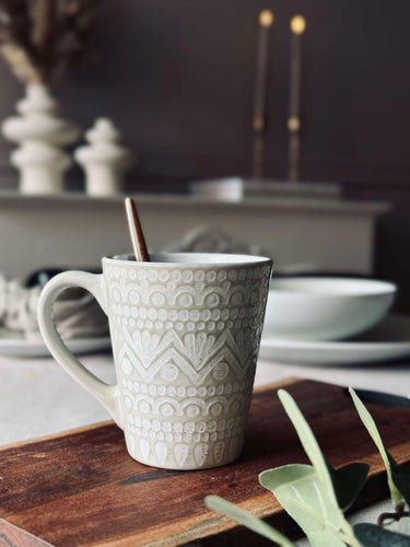 Mugg India Stengods - Beige