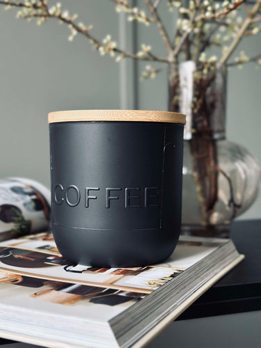 Förvaringsburk med lock - KAFFE