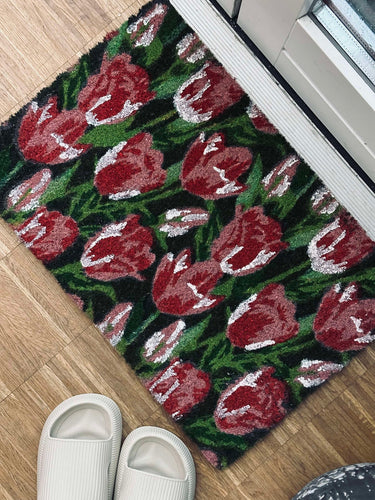 Dörrmatta - Rosa tulpan