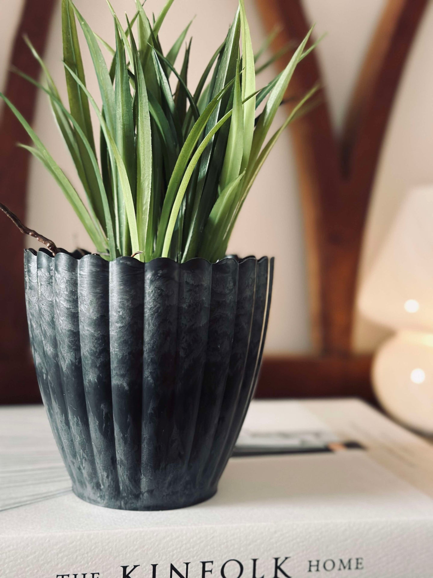 Kruka i stone betonglook - Small