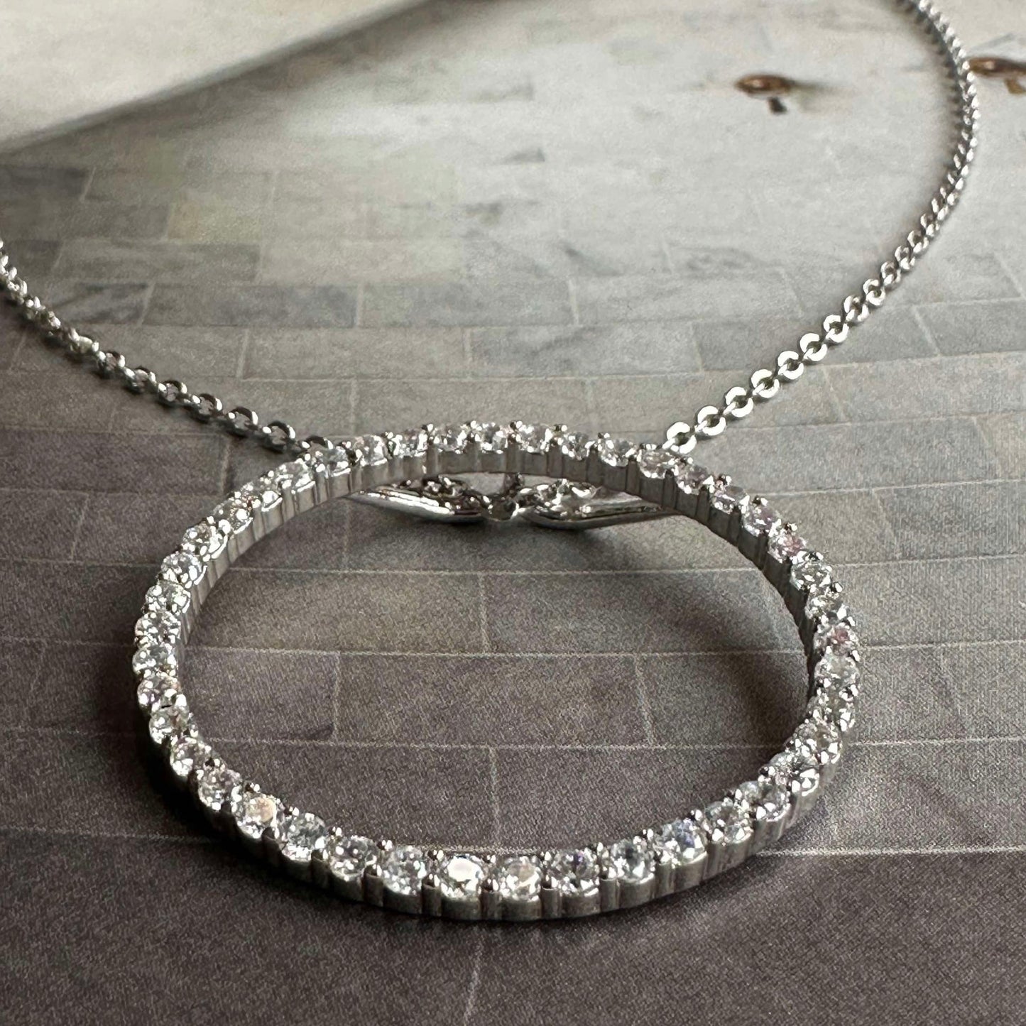 Halsband Kendal - rhodiumbelagt