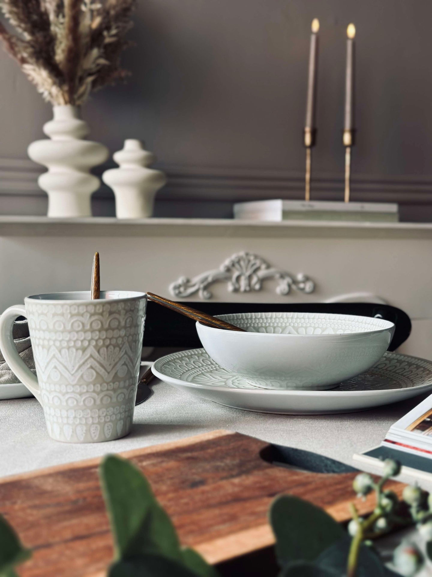 Mugg India Stengods - Beige