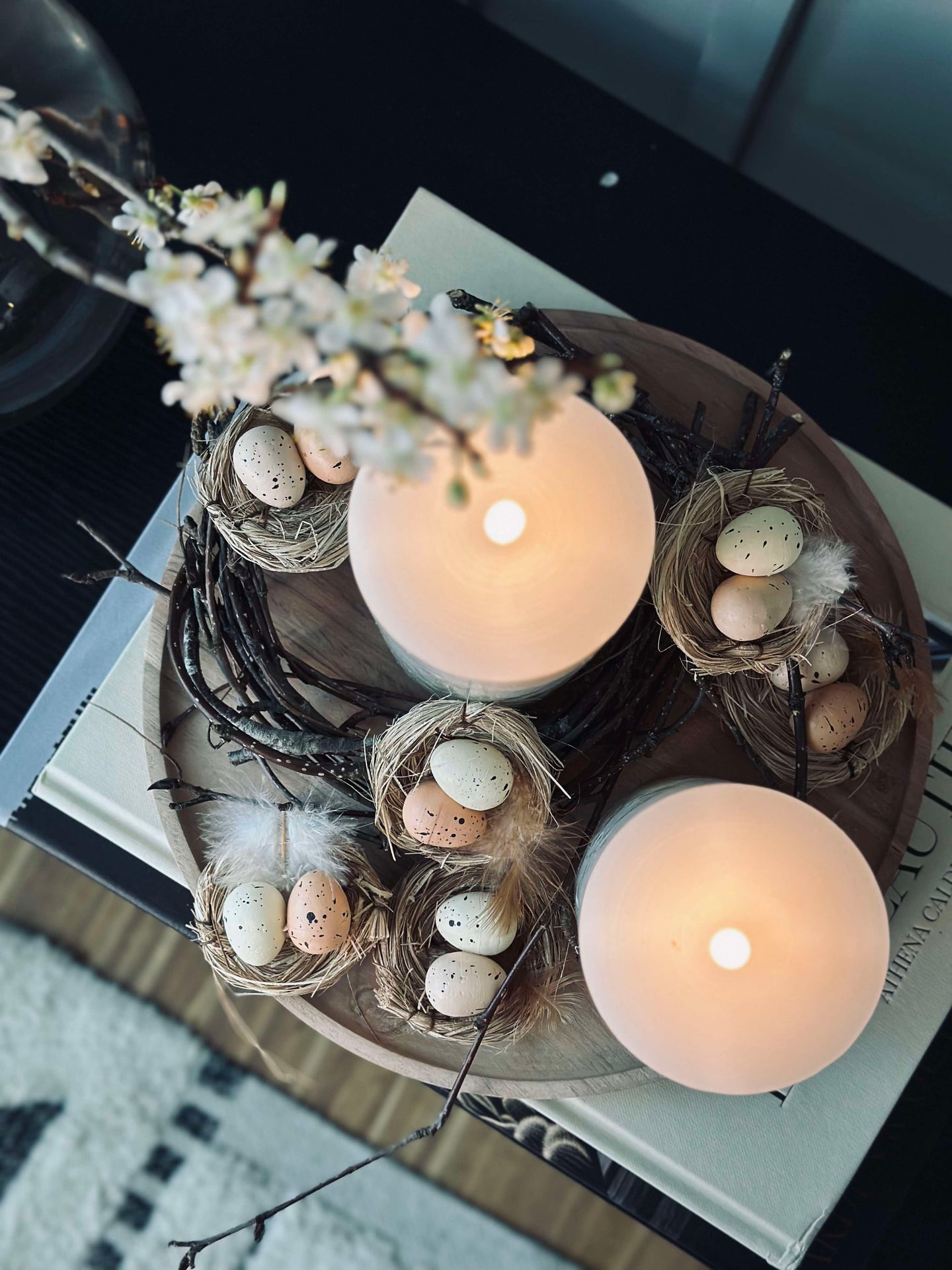 6st. Bon med påskägg - Bordsdekoration