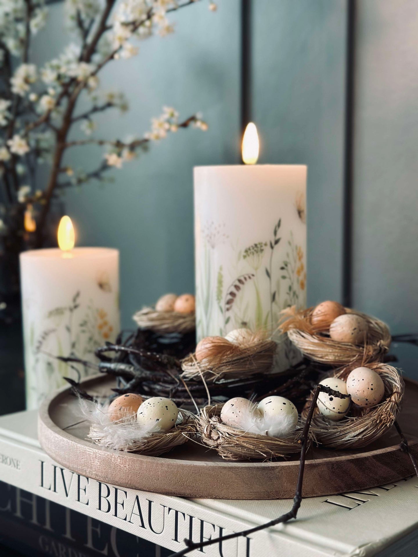 6st. Bon med påskägg - Bordsdekoration