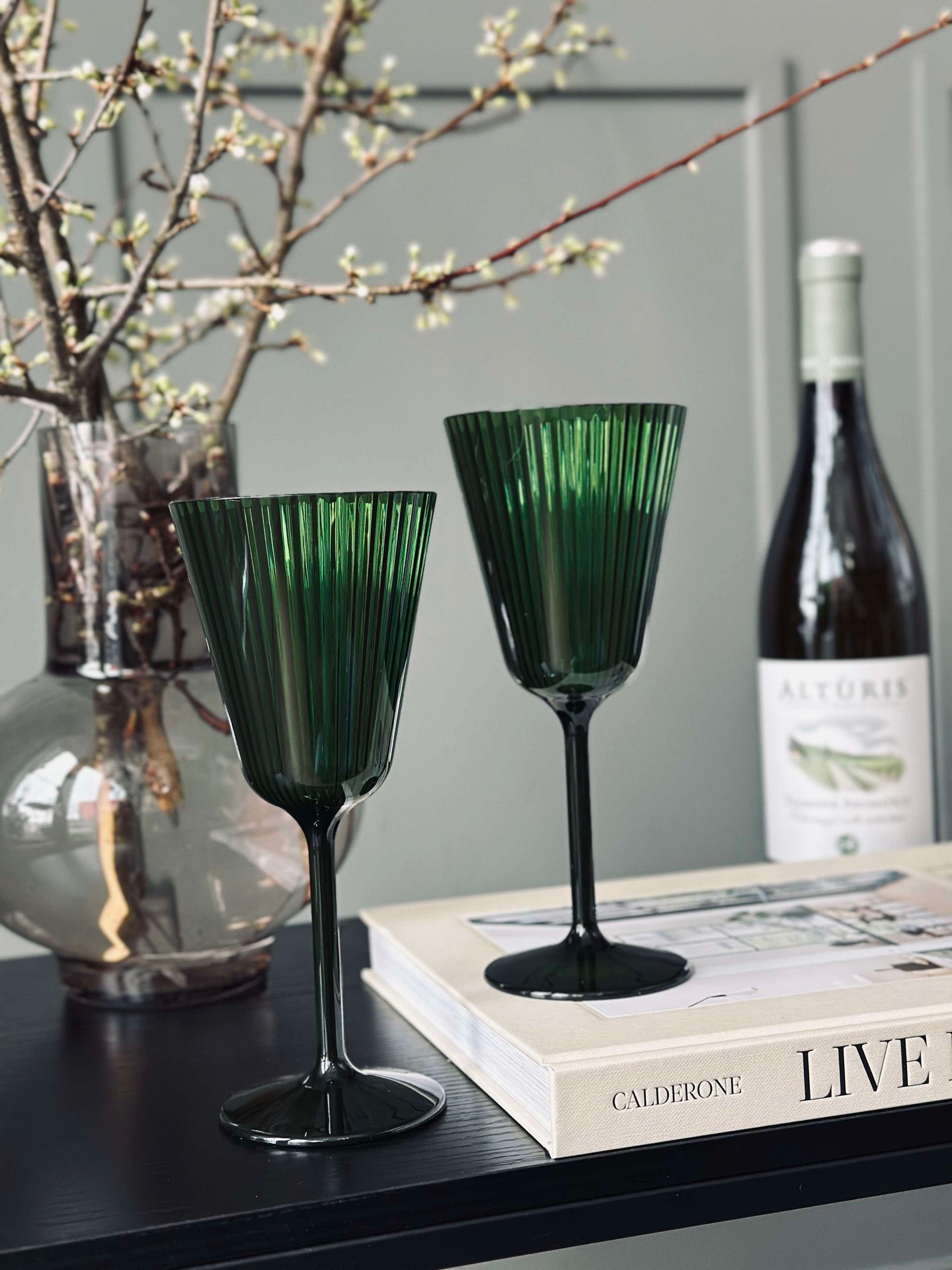 Vinglas Claire 200ml. Grön - 2 st.