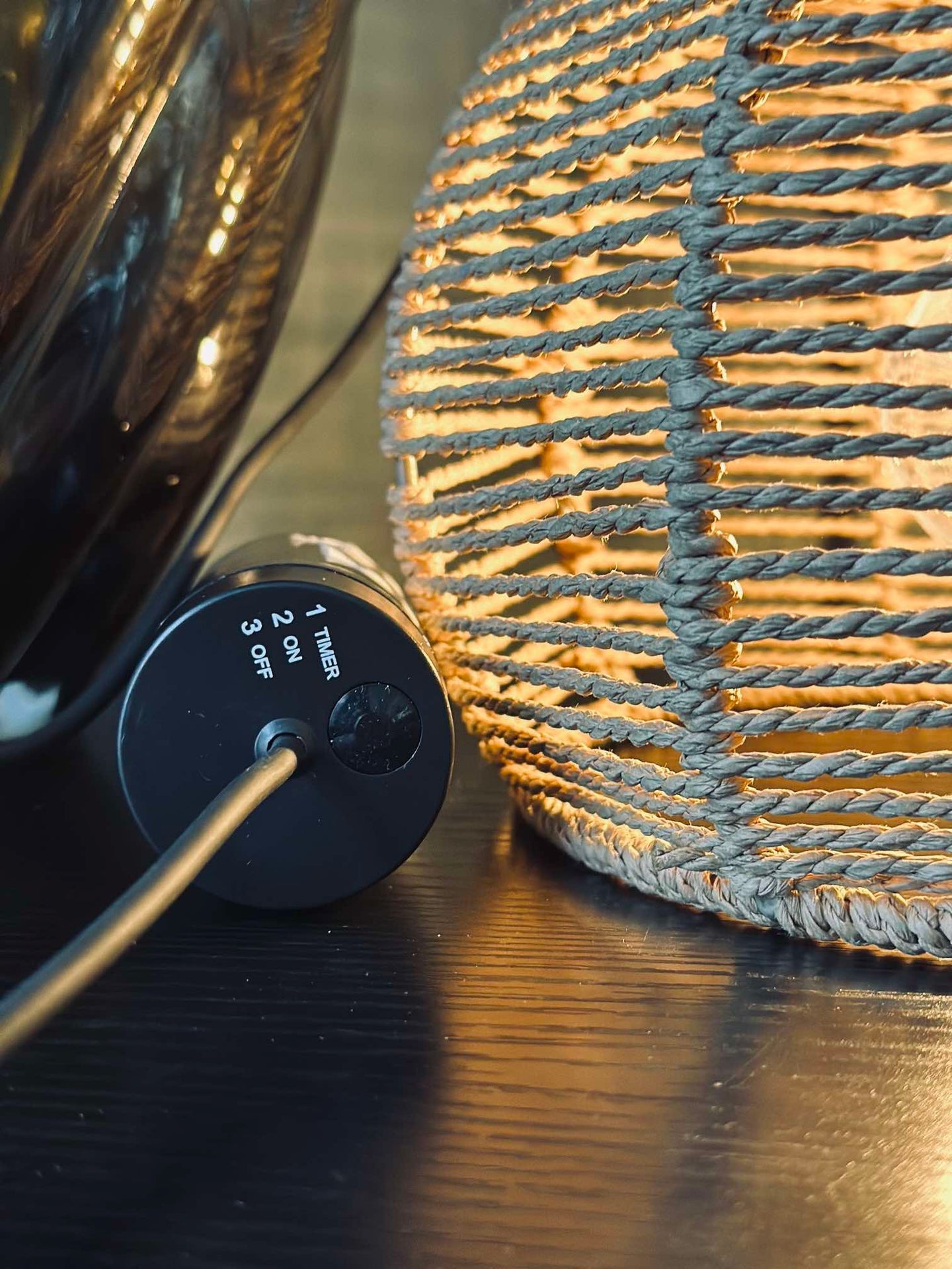 LED-lampa för batterier med timerfunktion