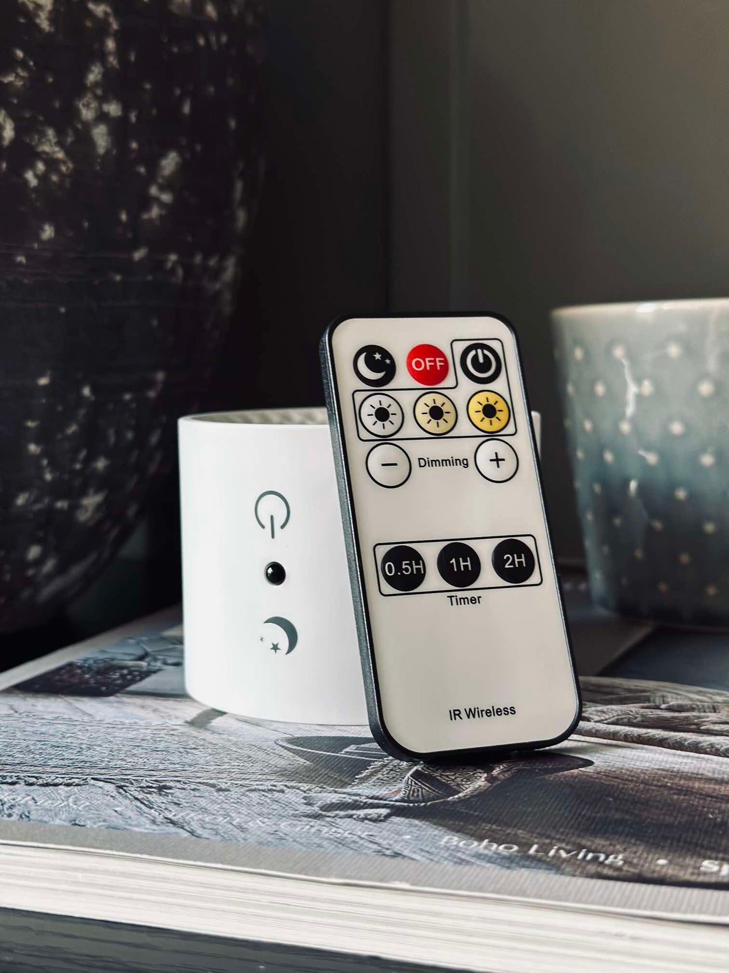 Vägglampa – Uppladdningsbar med fjärrkontroll